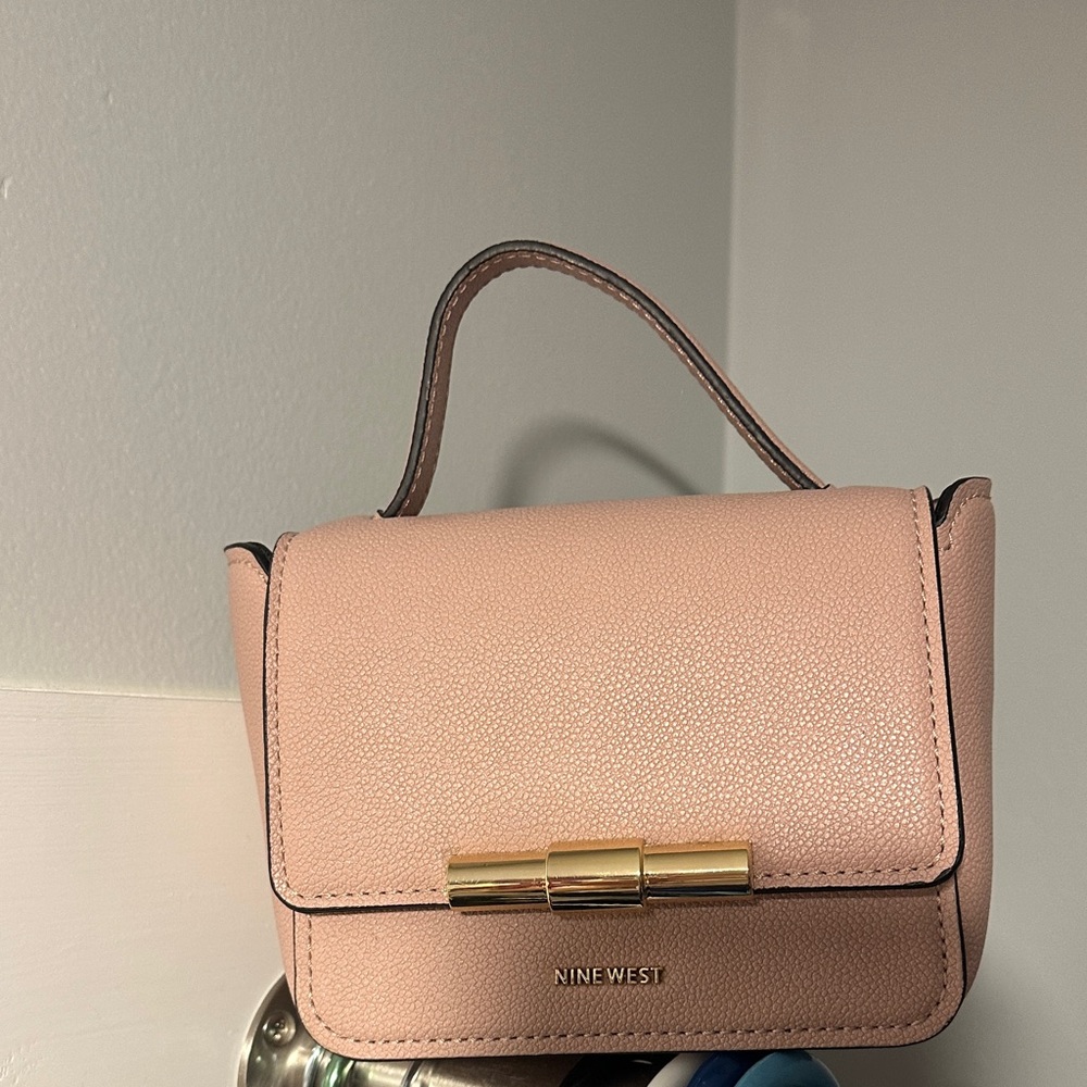 Nine West Blush Mini Bag with Gold Accent